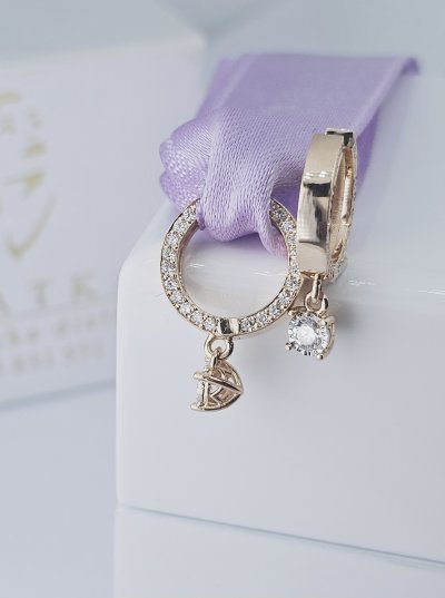 Náušnice s kameňmi