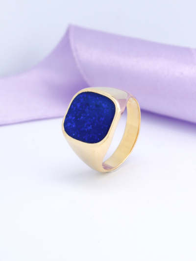 Pánsky prsteň s modrým coloritom